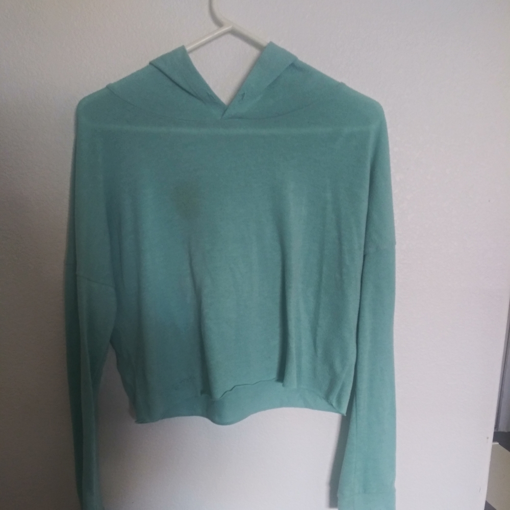 Light blue long sleeve hoodie